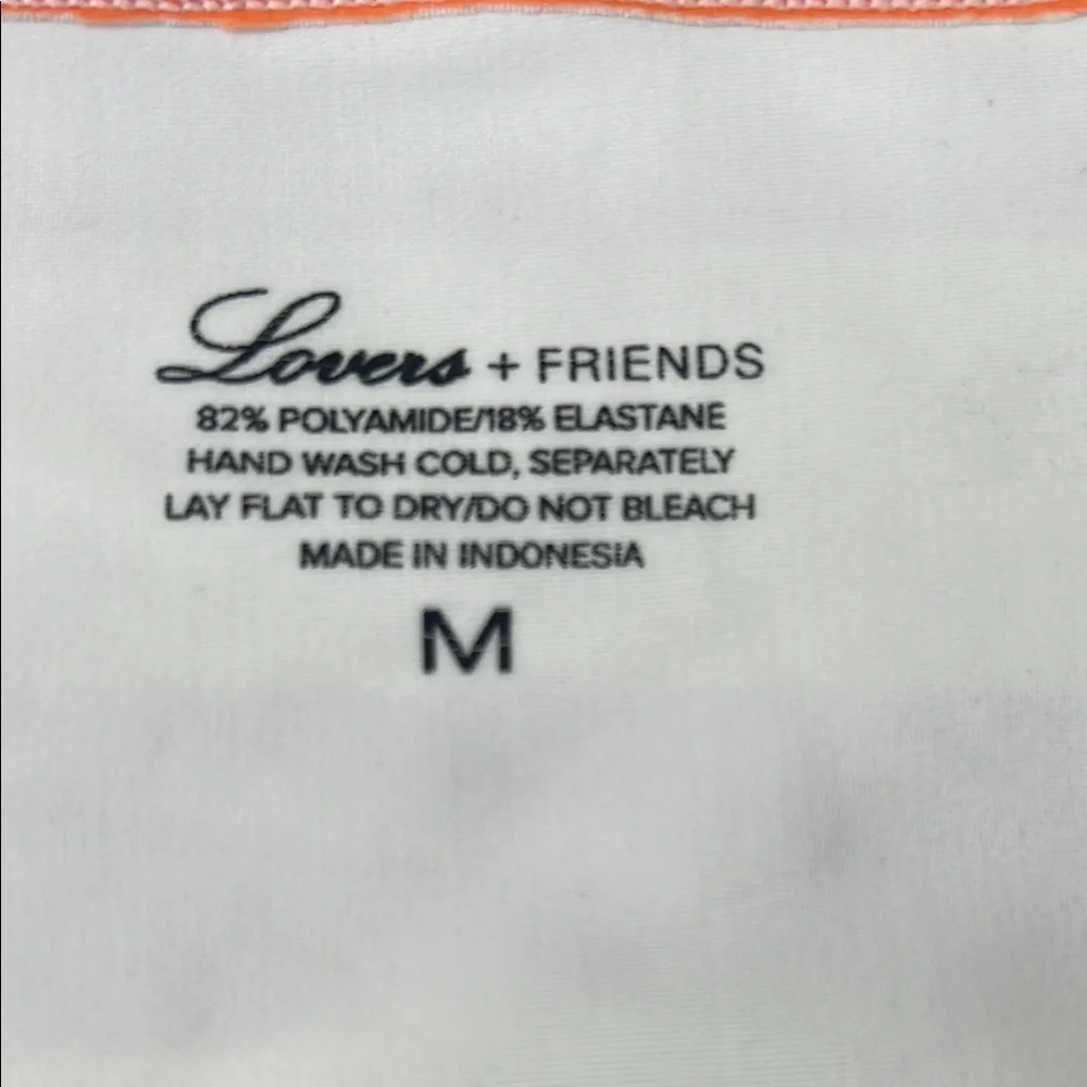 Lovers + Friends‎ White and Orange Bikini Bottom - Picture 2 of 3